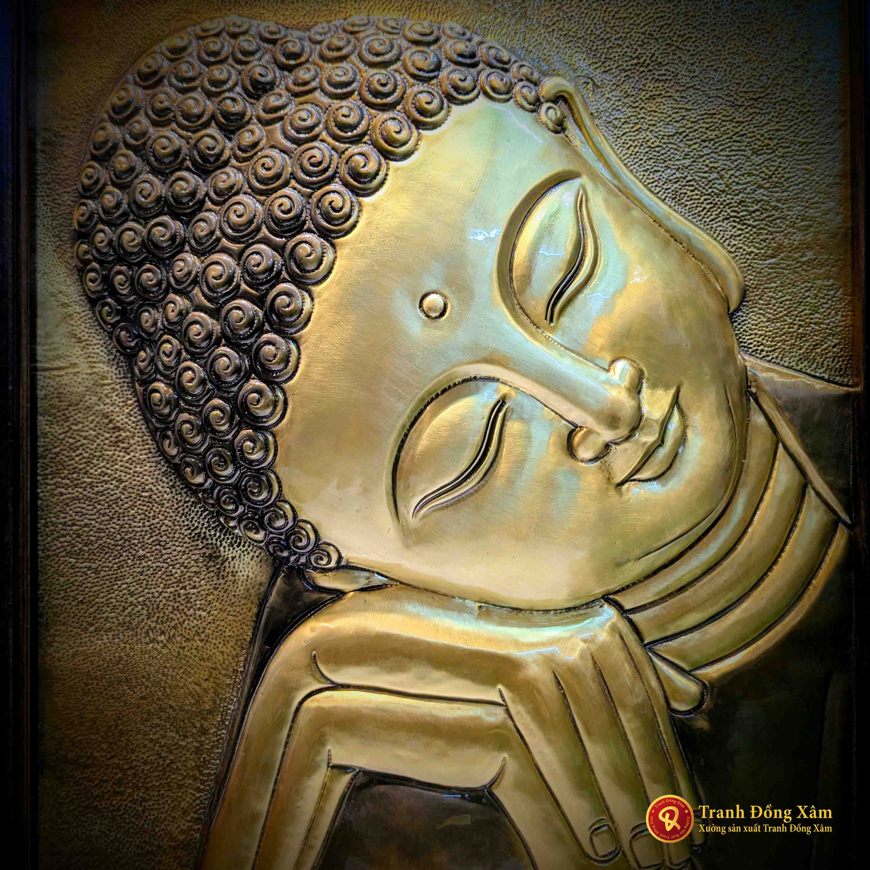 tranh phật nghỉ ngơi an nhiên
