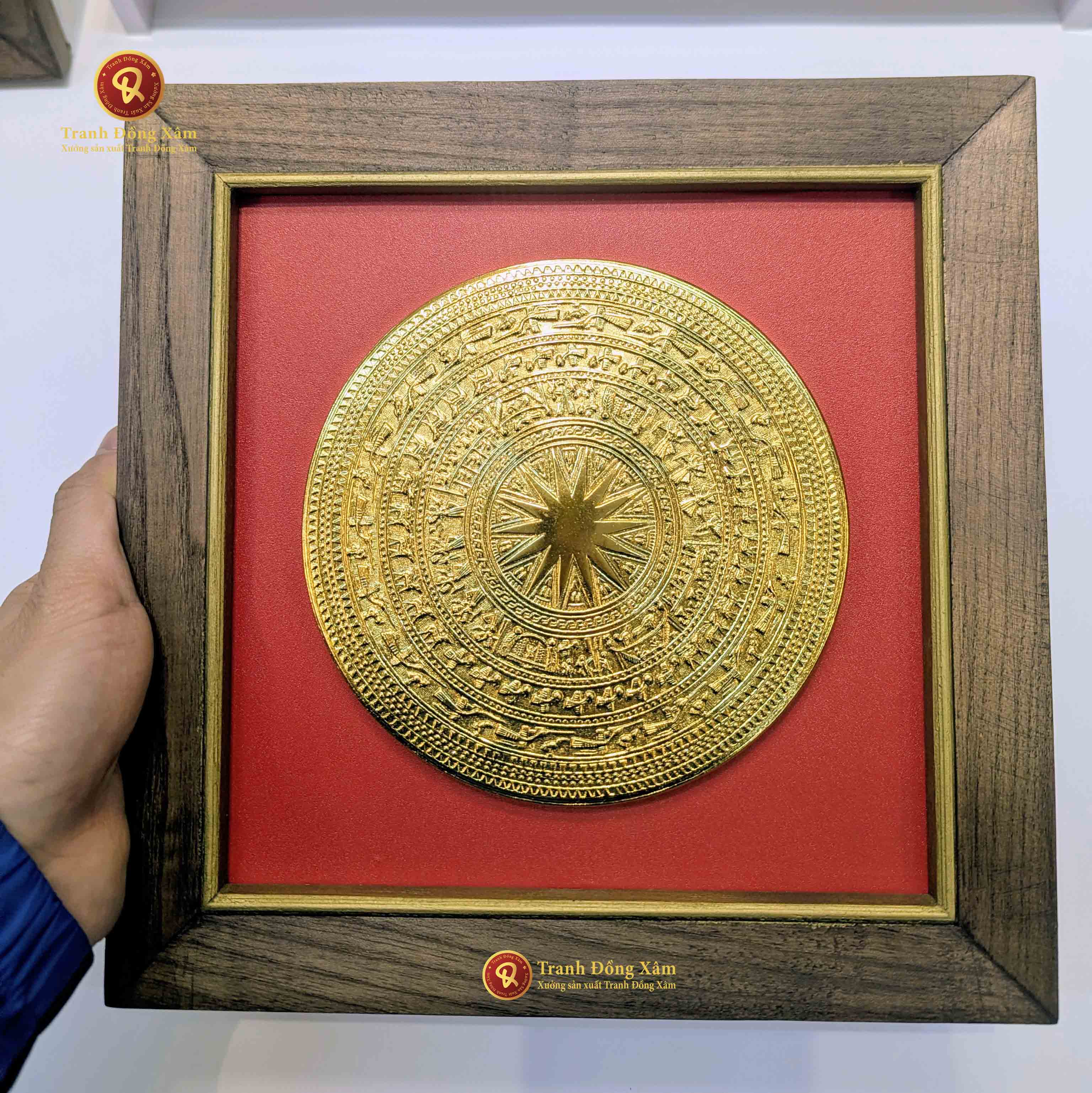mặt trống dát vàng